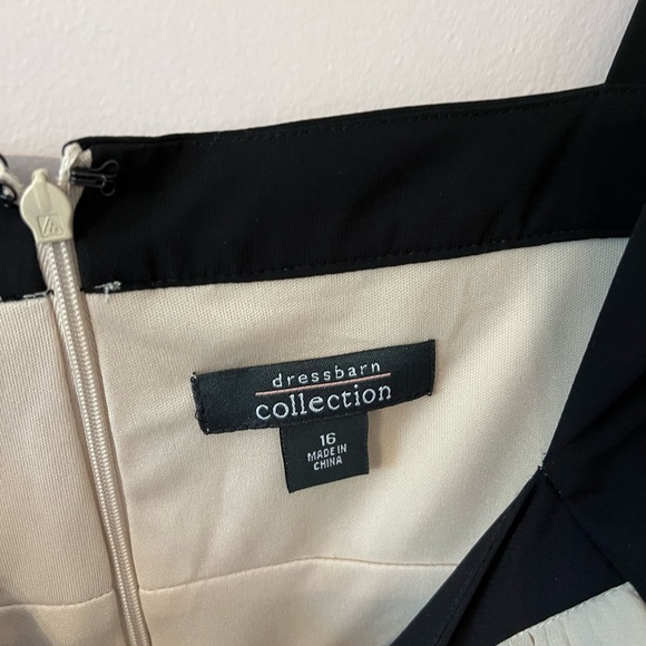 Light sheer dress, zip up back. Looks fab with a little black cardigan or shawl - Picture 3 of 3